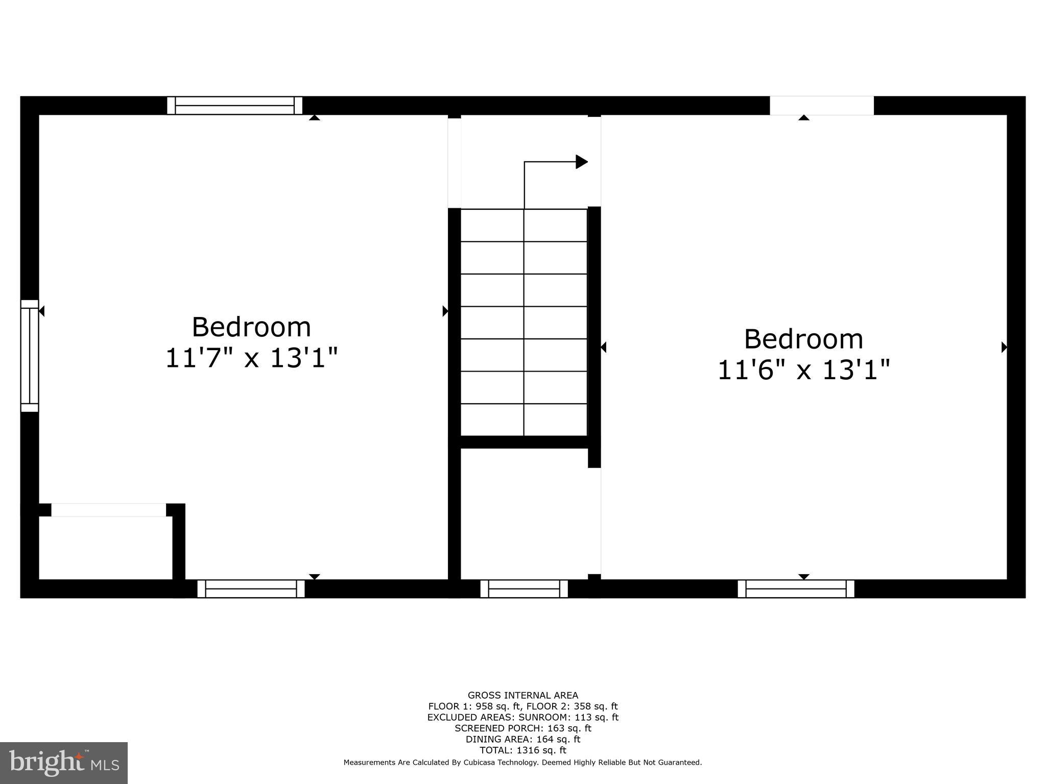 585 Fairhaven Road Tracys Landing, MD 20779 - Photo 13 of 13 Upper level floor plans of current structure