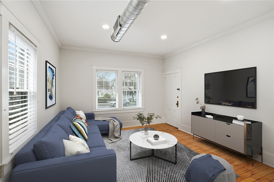 82 High Street, Unit 1S Bristol, RI 02809 - Photo 8 of 21 Living Room virtual staged