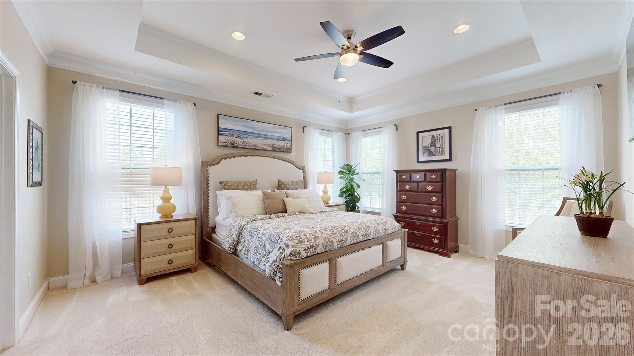 3036 Bridgewater Street Lancaster, SC 29720 - Photo 16 of 41 a living room with a bed furniture and a potted plant