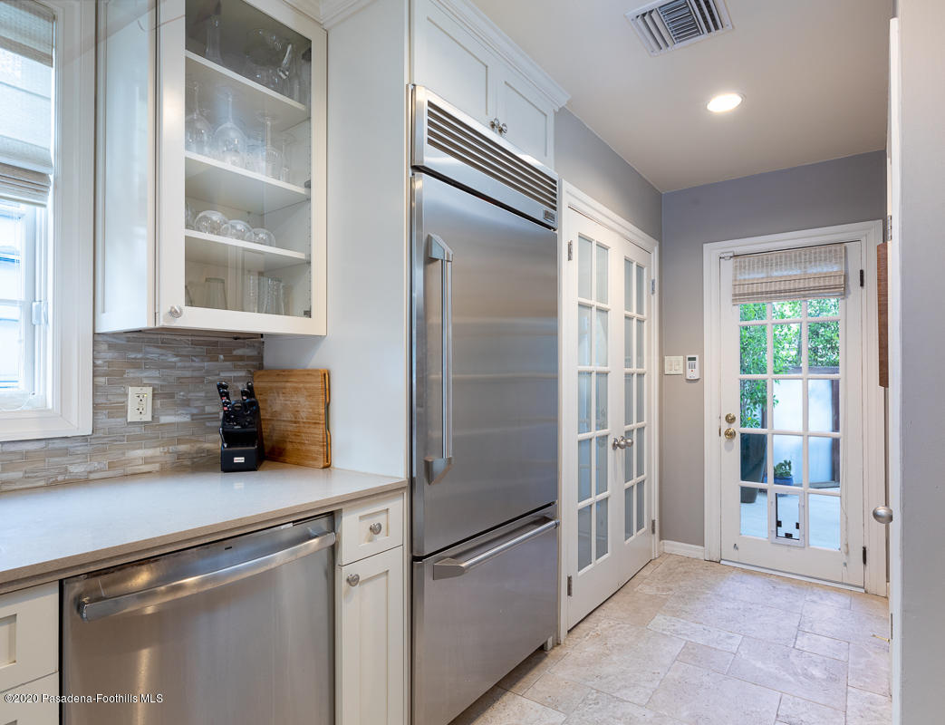 72 Annandale Road Pasadena, CA 91105 - Photo 17 of 45 a kitchen with stainless steel appliances granite countertop a refrigerator and a sink