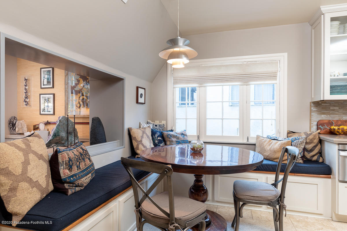72 Annandale Road Pasadena, CA 91105 - Photo 19 of 45 a view of a dining room with furniture window and outside view