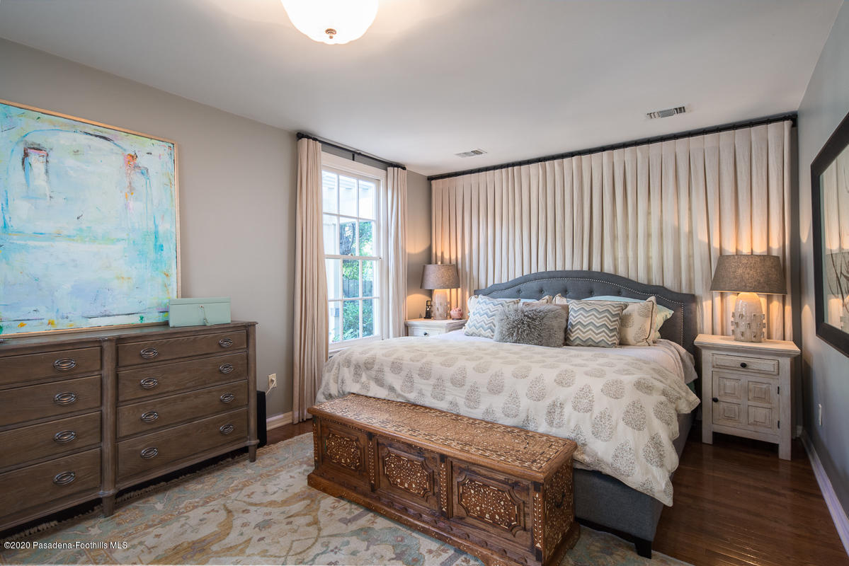 72 Annandale Road Pasadena, CA 91105 - Photo 20 of 45 a bedroom with a bed and a dresser