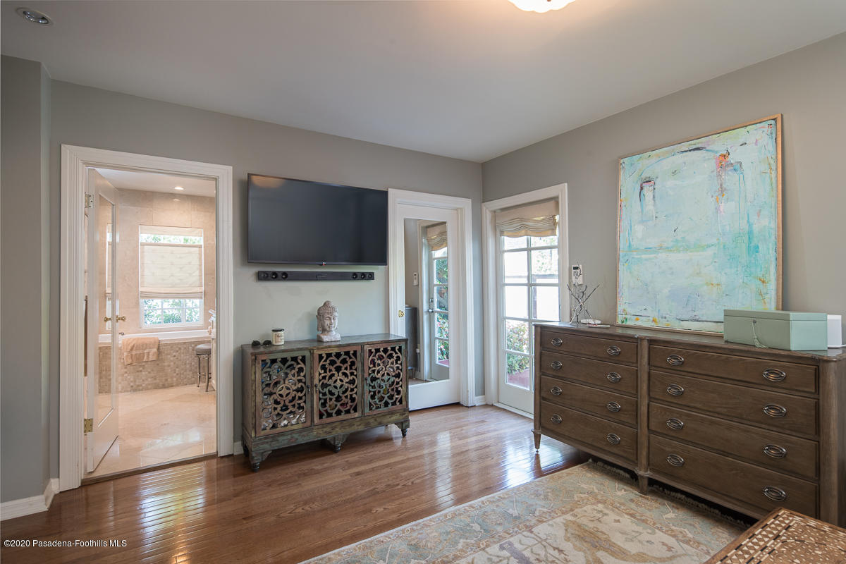 72 Annandale Road Pasadena, CA 91105 - Photo 21 of 45 a living room with furniture and a flat screen tv