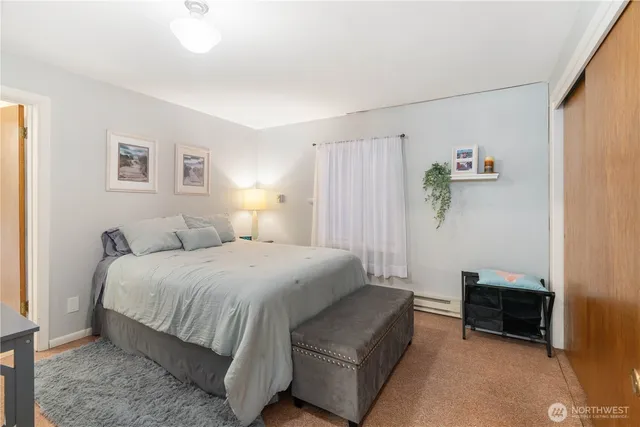 a view of parking garage with cars