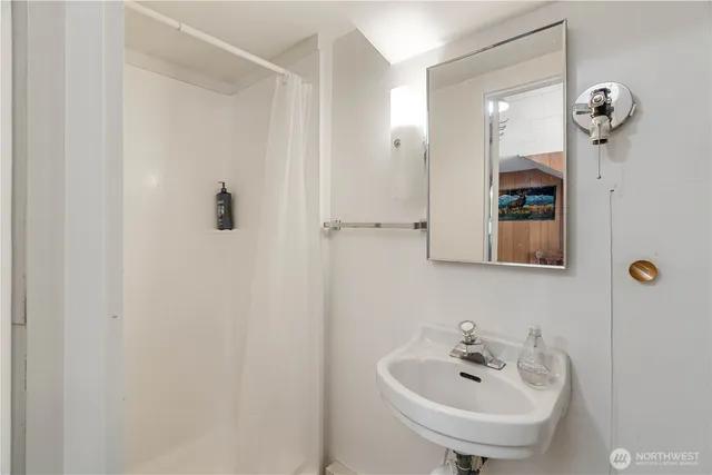 an aerial view of residential house with outdoor space