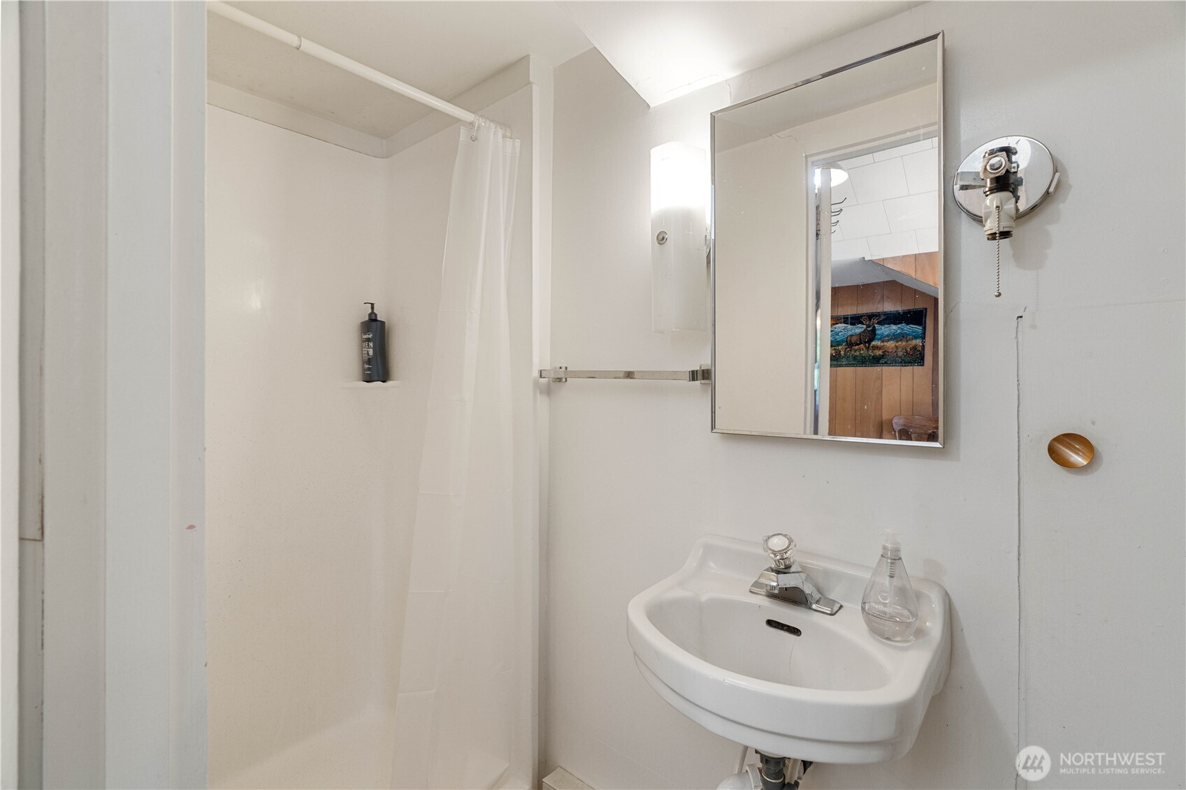 Undisclosed Address Forks, WA 98331 - Photo 24 of 39 a bathroom with a sink and a mirror