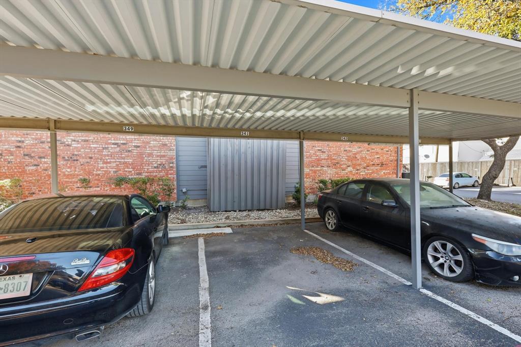 18333 Roehampton Drive, Unit 716 Dallas, TX 75252 - Photo 24 of 24 a car parked in a garage
