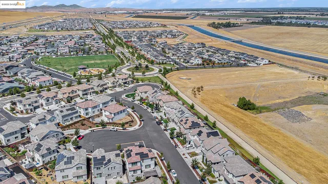 an aerial view of a city