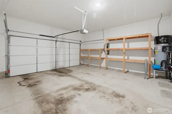 a view of a room with storage and utility room