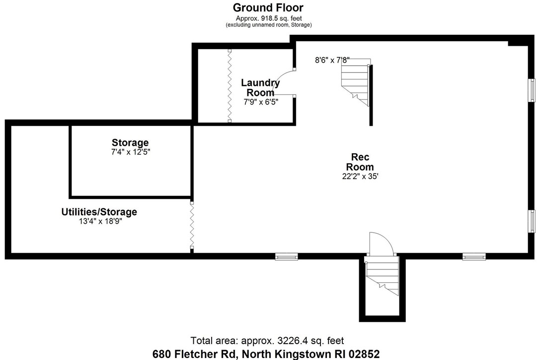 680 Fletcher Road North Kingstown, RI 02852 - Photo 41 of 41 Lower level floor plan