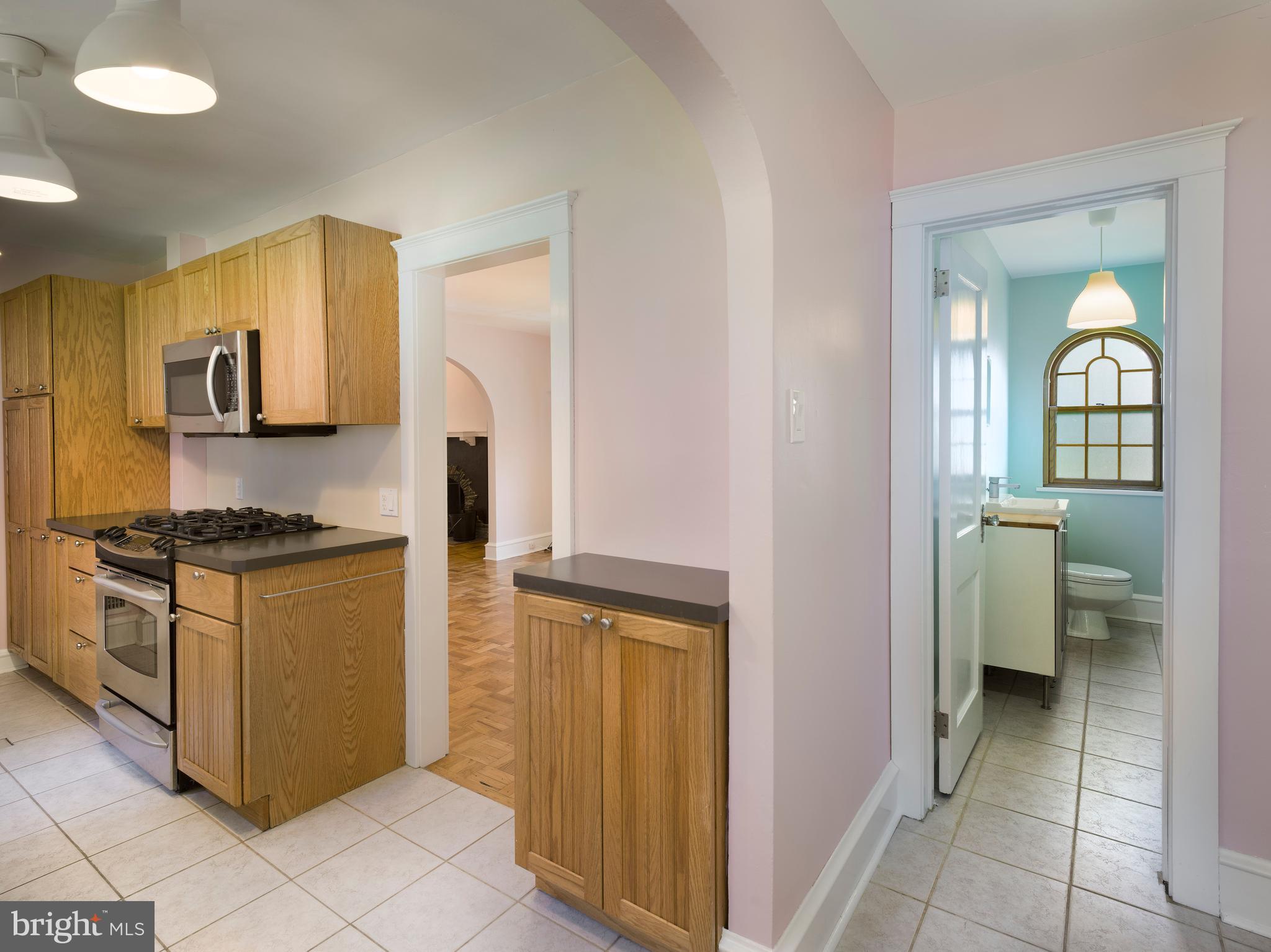 236 Rockglen Road Wynnewood, PA 19096 - Photo 18 of 38 Kitchen/Breakfast Area/Powder Room