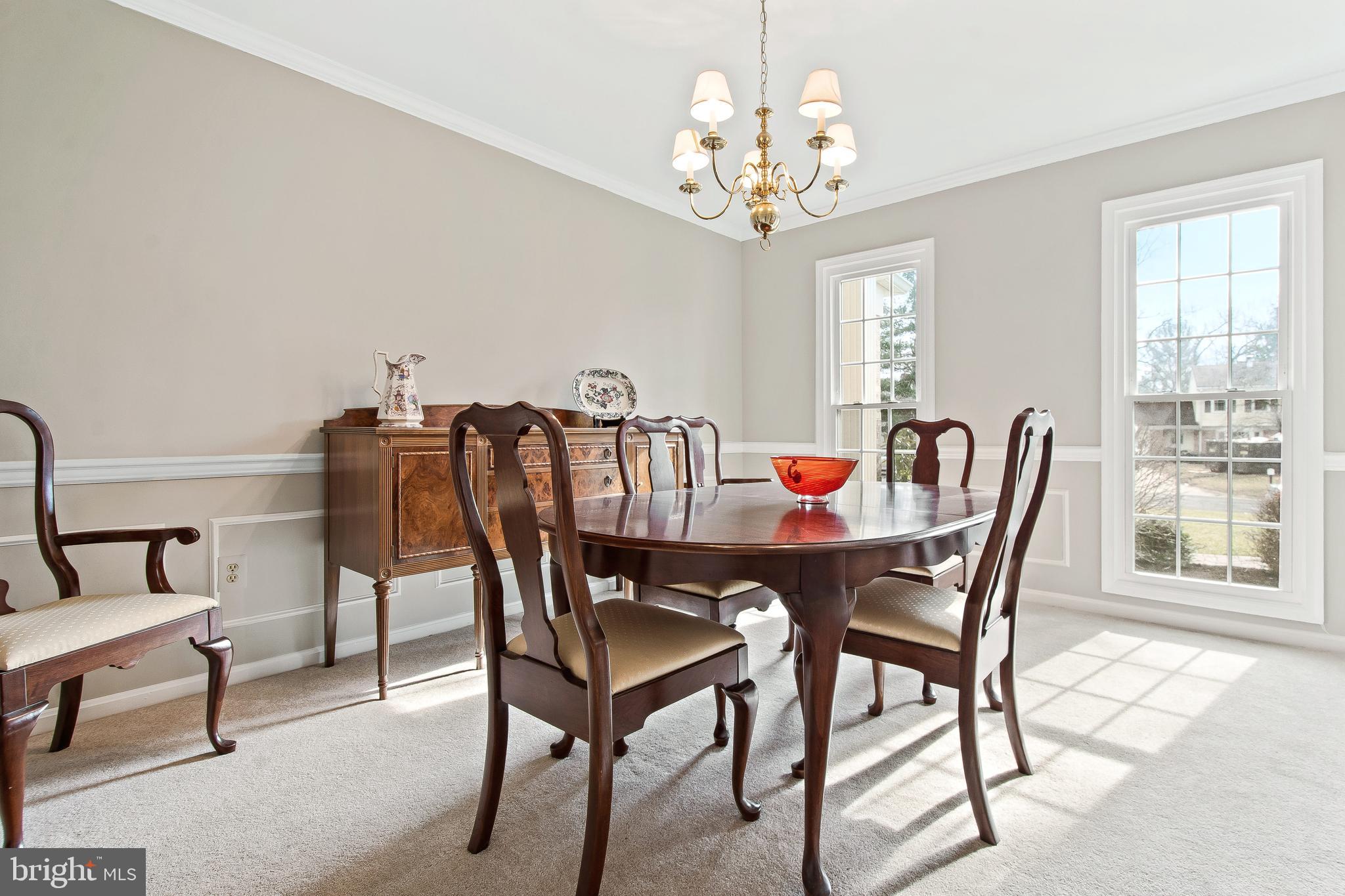 13813 Turnmore Road Silver Spring, MD 20906 - Photo 10 of 38 Formal Dining Room w/Designer Moldings