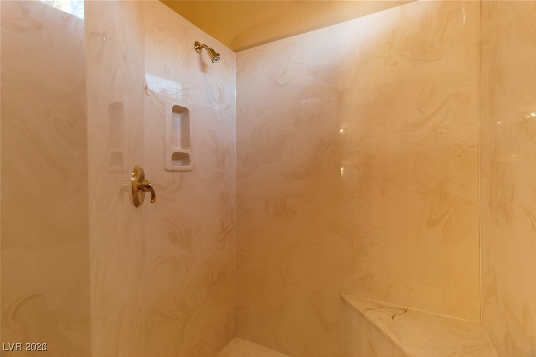 1210 Country Club Drive Laughlin, NV 89029 - Photo 33 of 80 Full Ensuite bathroom featuring a marble finish shower