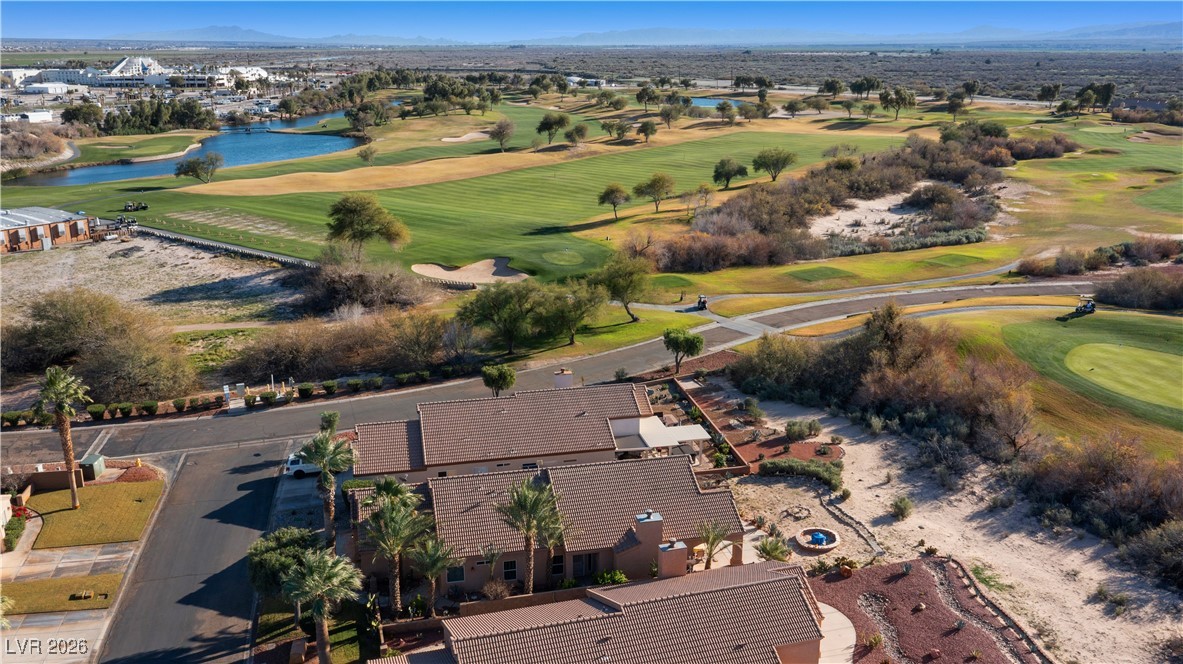 1210 Country Club Drive Laughlin, NV 89029 - Photo 70 of 80 View of property location with a golf club, nearby suburban area, and a water and mountain view