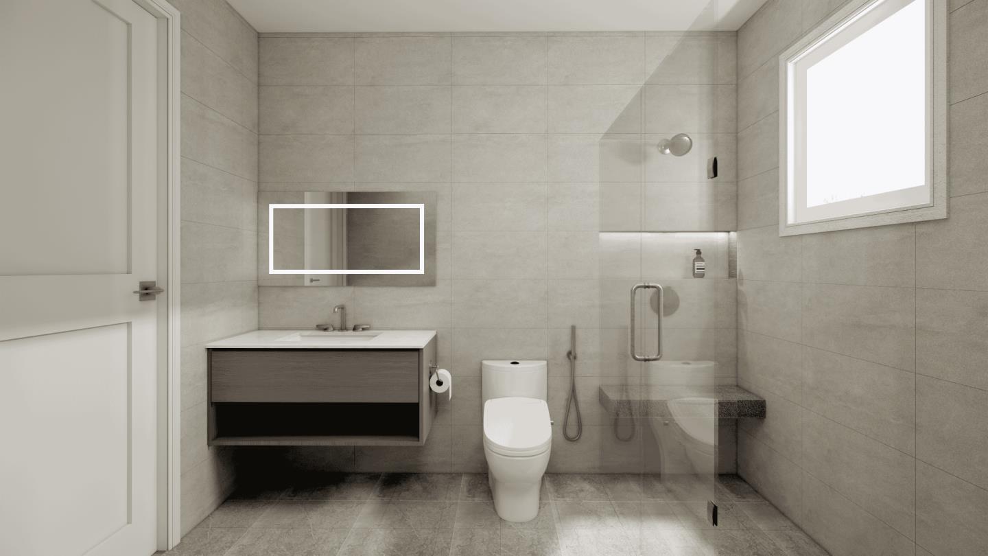 38 Bel Aire Road San Mateo, CA 94402 - Photo 20 of 24 a bathroom with a toilet a sink and mirror