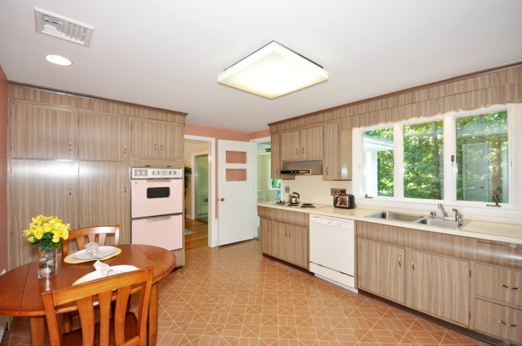 23 Peachtree Road Lexington, MA 02420 - Photo 11 of 30 a kitchen with sink and refrigerator