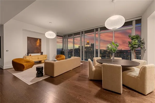 a view of a living room