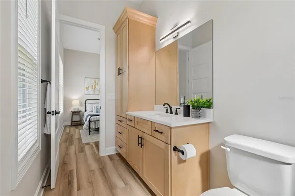 a very nice looking room with a large window