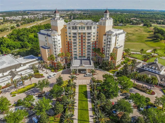 a view of a city with tall buildings