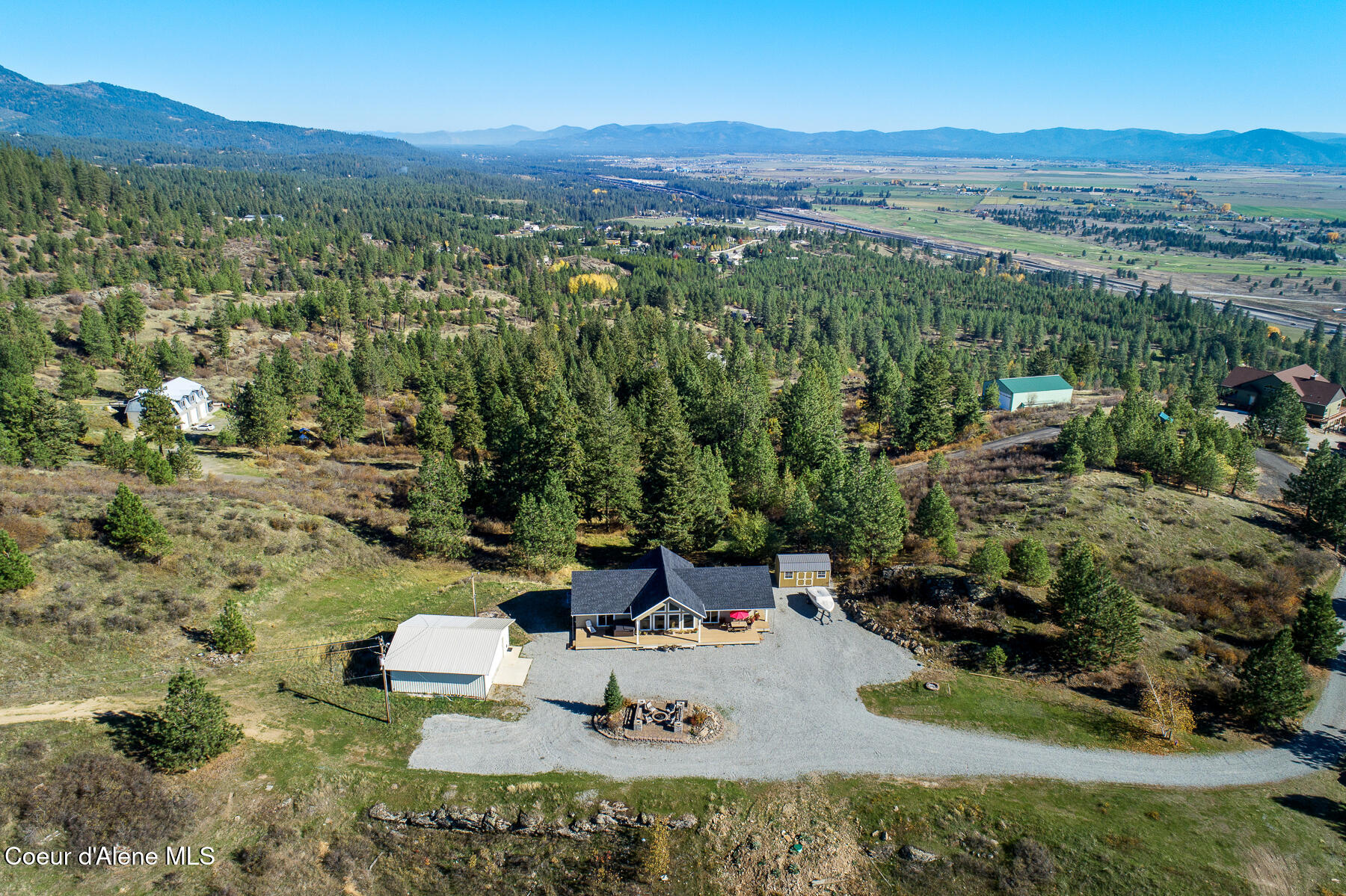 10824 North Payment Peak Road Post Falls, ID 83854 - Photo 28 of 37 Aerial