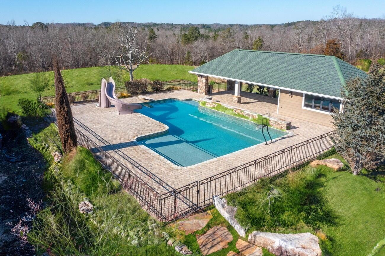 375 Boulder Road Kingston, GA 30145 - Photo 15 of 38 Pool aerial low