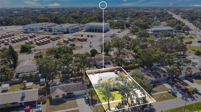 a view of roof and wooden floor