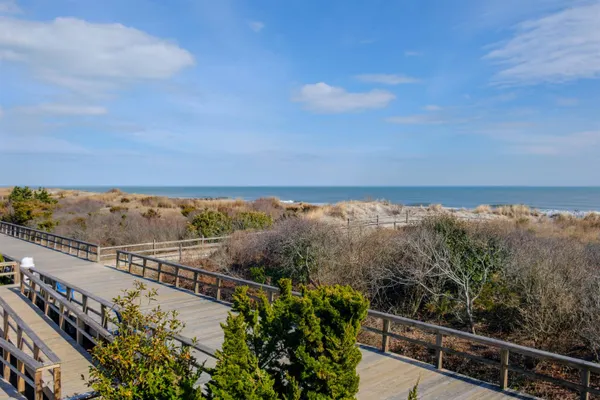 a view of an ocean and beach