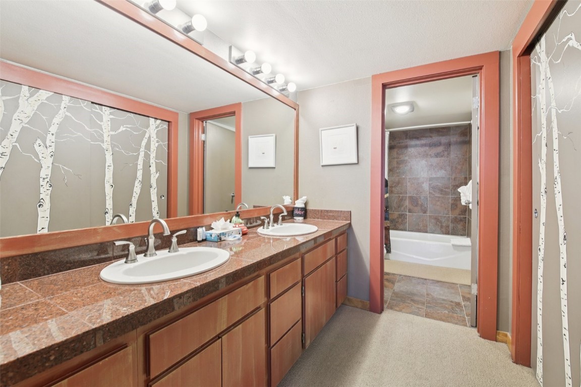 22340 Highway 6, Unit 1788 Keystone, CO 80435 - Photo 13 of 21 a bathroom with a sink double vanity and a mirror