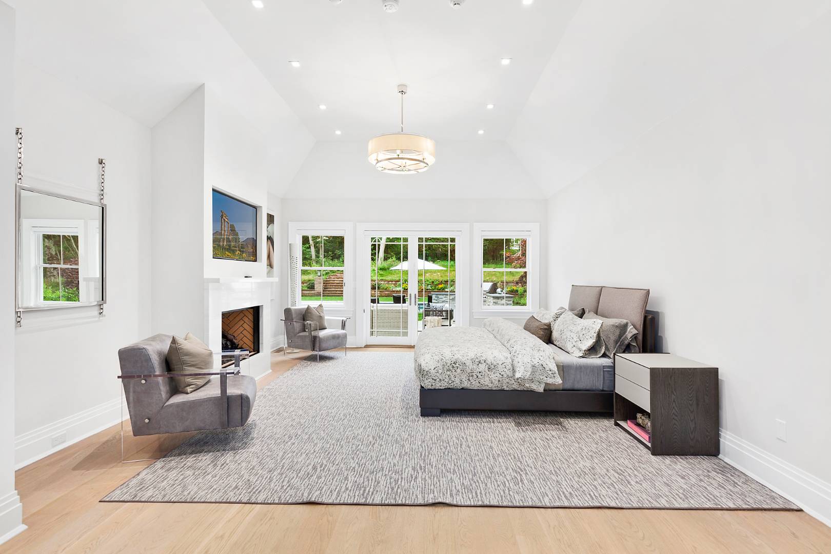 8 Shady Pth Bridgehampton, NY 11963 - Photo 14 of 30 a living room with furniture fireplace and a large window