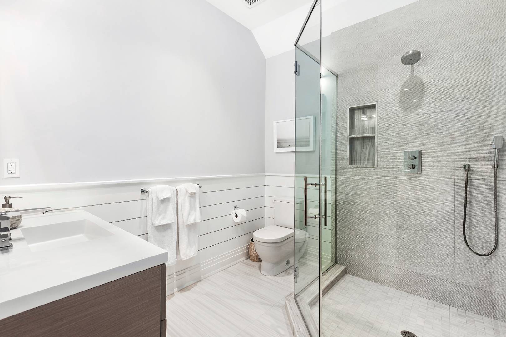 8 Shady Pth Bridgehampton, NY 11963 - Photo 20 of 30 a bathroom with a sink a toilet and shower