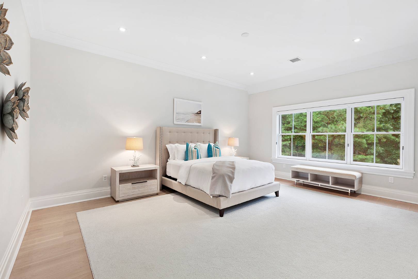 8 Shady Pth Bridgehampton, NY 11963 - Photo 21 of 30 a bedroom with a bed and glass window