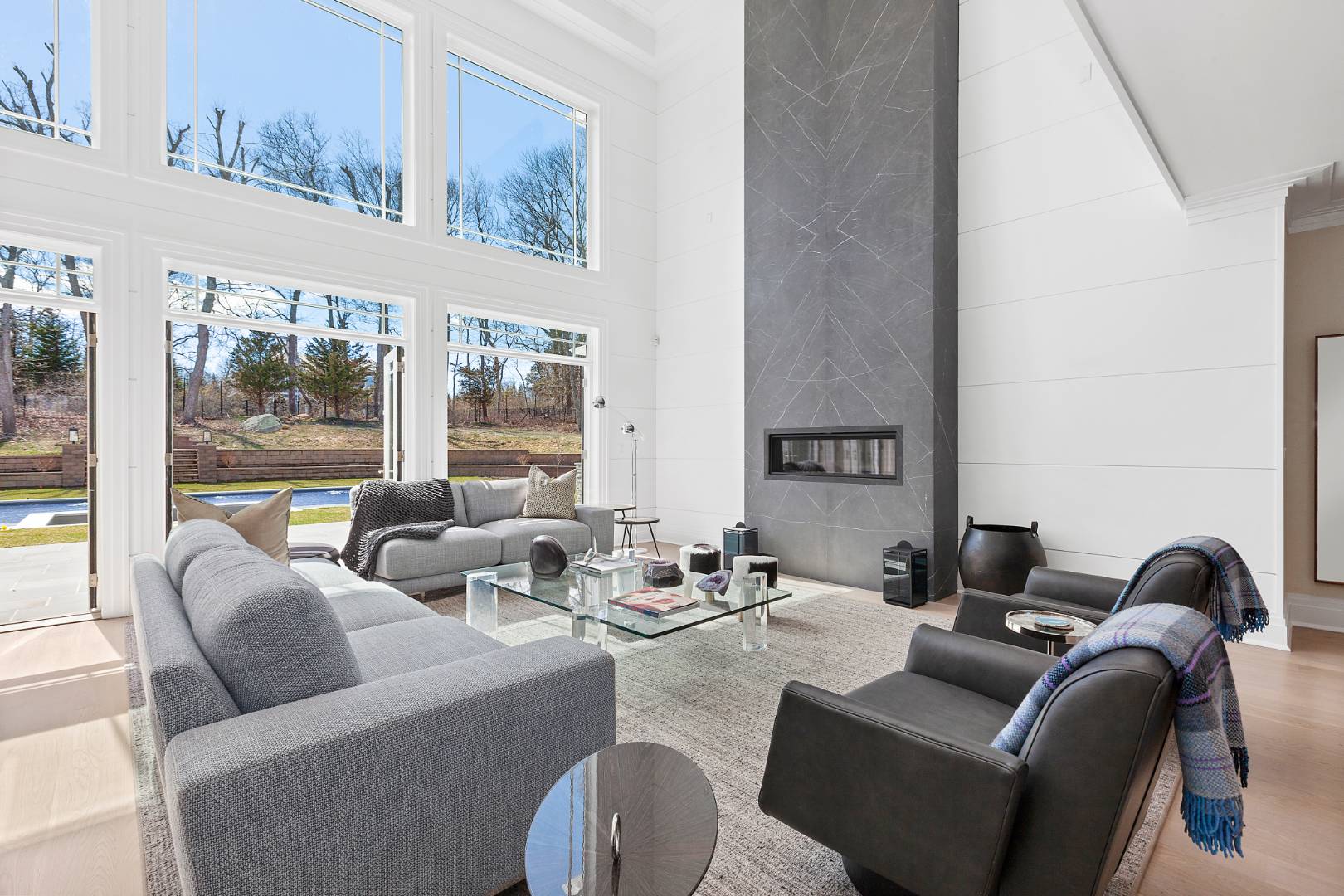 8 Shady Pth Bridgehampton, NY 11963 - Photo 6 of 30 a living room with furniture and a large window