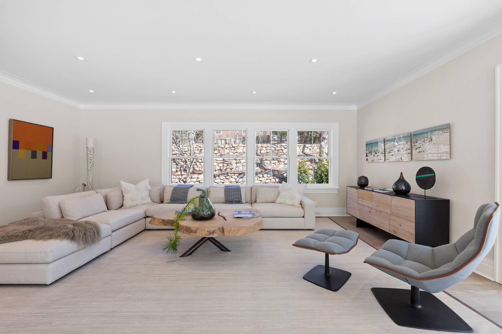 8 Shady Pth Bridgehampton, NY 11963 - Photo 10 of 30 a living room with furniture and a large window