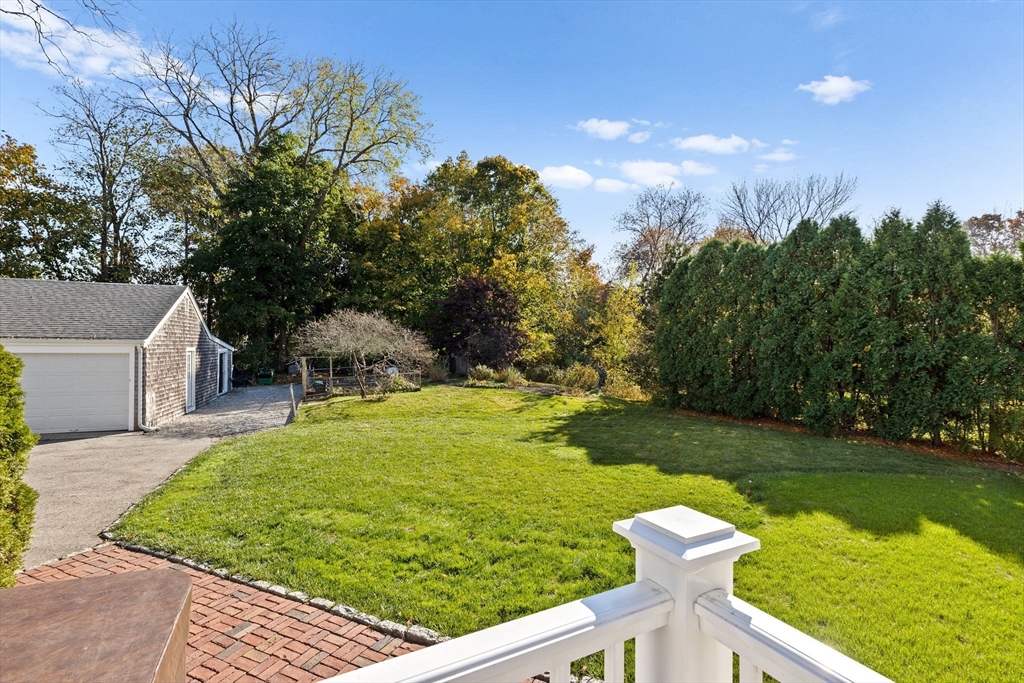 59 Gannett Road Scituate, MA 02066 - Photo 29 of 40 a view of a garden with an outdoor space