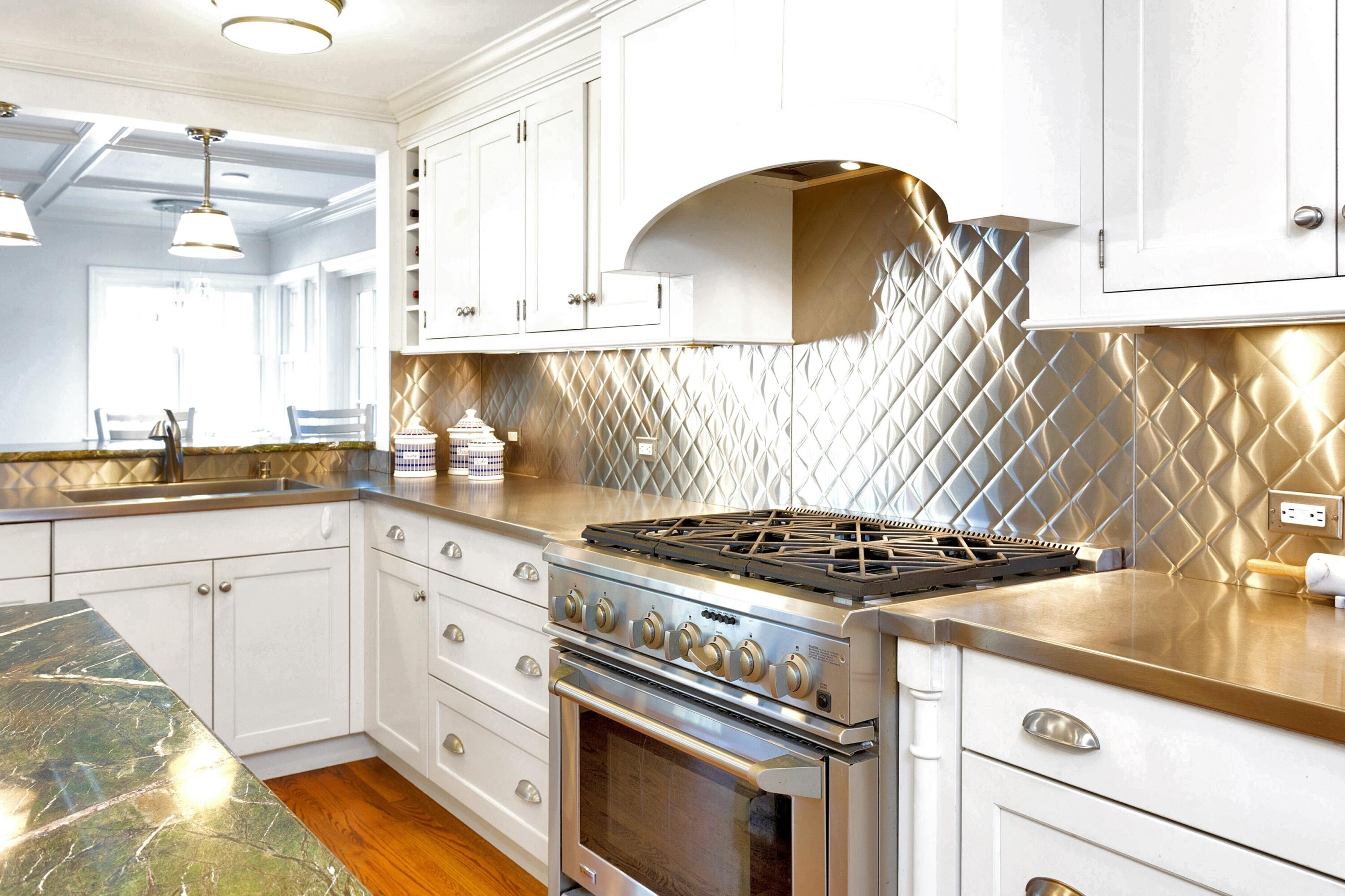 36 Sunset Road Darien, CT 06820 - Photo 11 of 38 a kitchen with granite countertop a stove and a sink