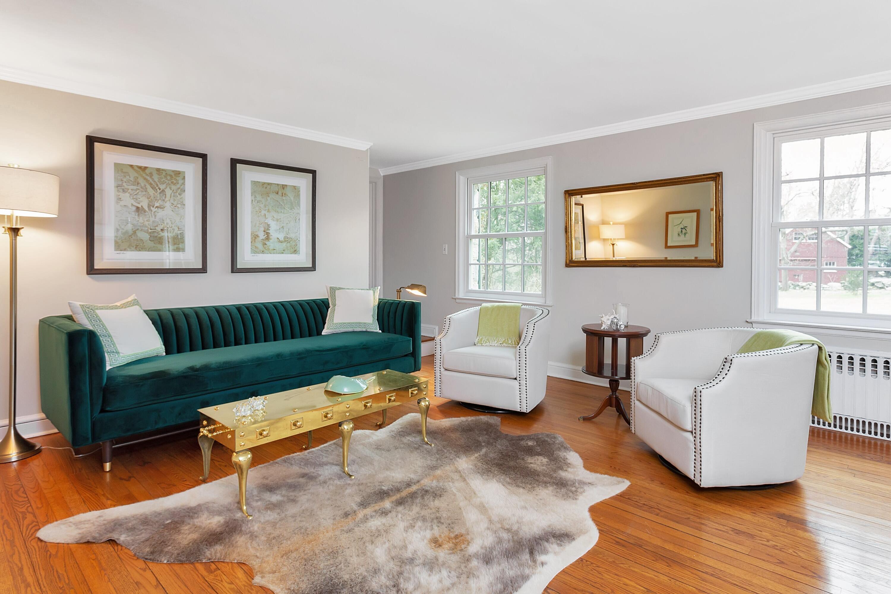 36 Sunset Road Darien, CT 06820 - Photo 2 of 38 a living room with furniture and a window