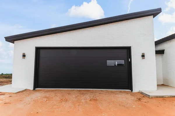 a backyard of a house