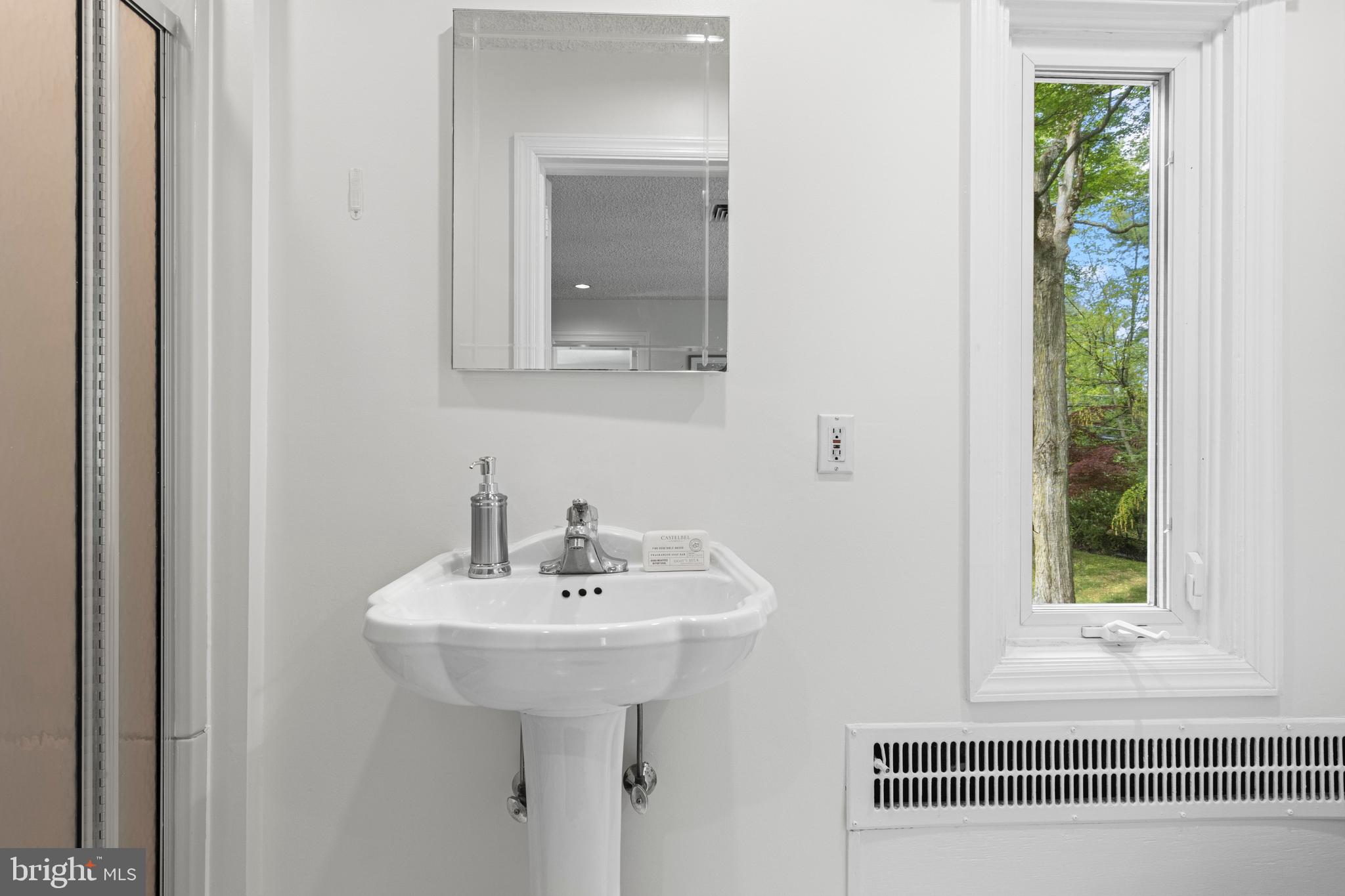 857 Meetinghouse Road Rydal, PA 19046 - Photo 41 of 93 a bathroom with a sink and a mirror