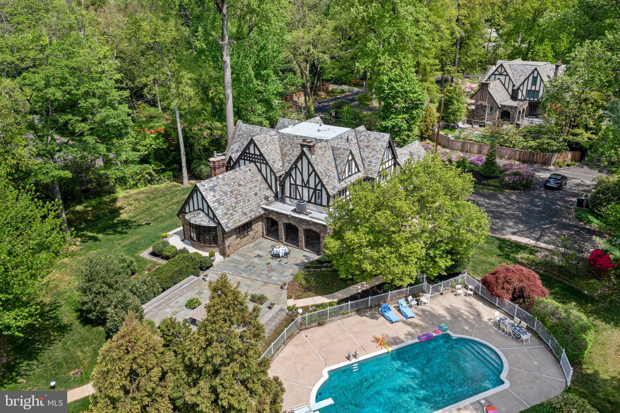 857 Meetinghouse Road Rydal, PA 19046 - Photo 92 of 93 an aerial view of a house with garden space and street view