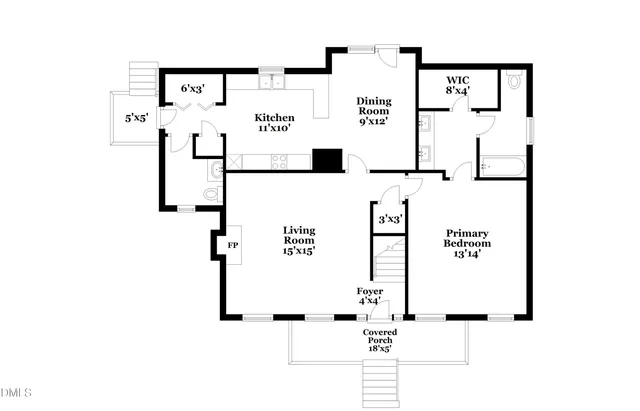 a picture of a bench in front of a