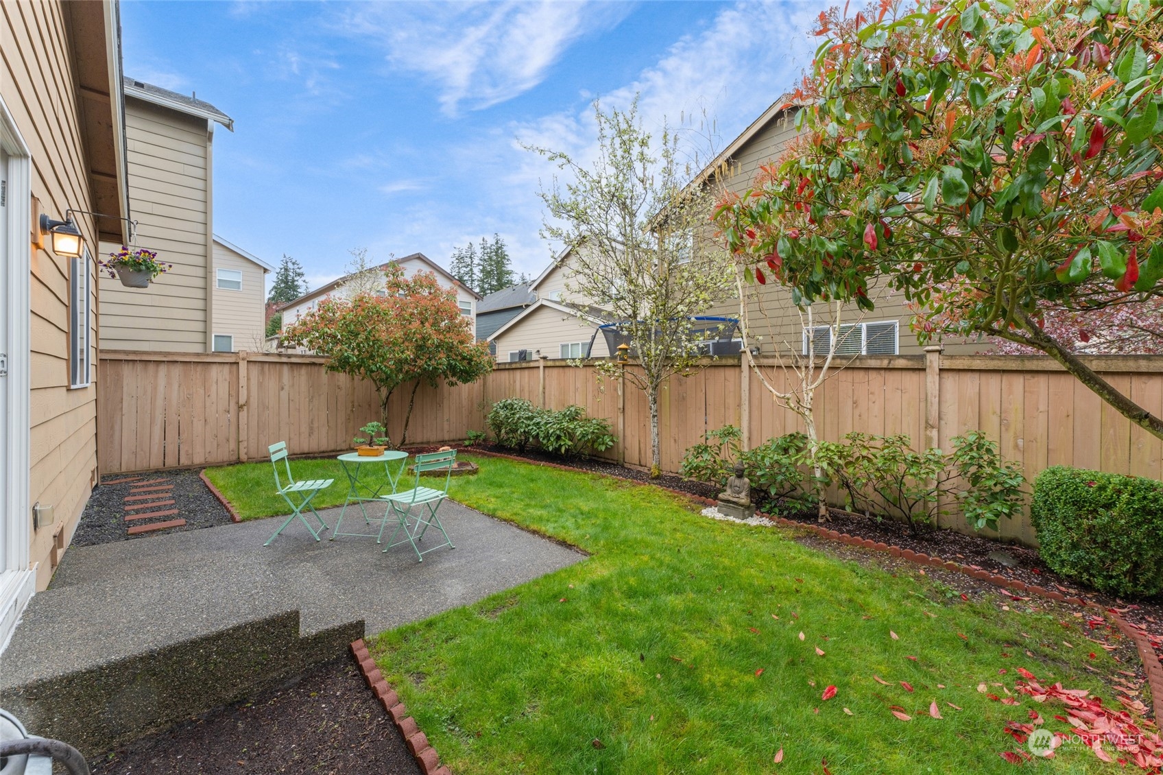 3026 183rd Street Southeast Bothell, WA 98012 - Photo 31 of 39 a view of a backyard with wooden fence