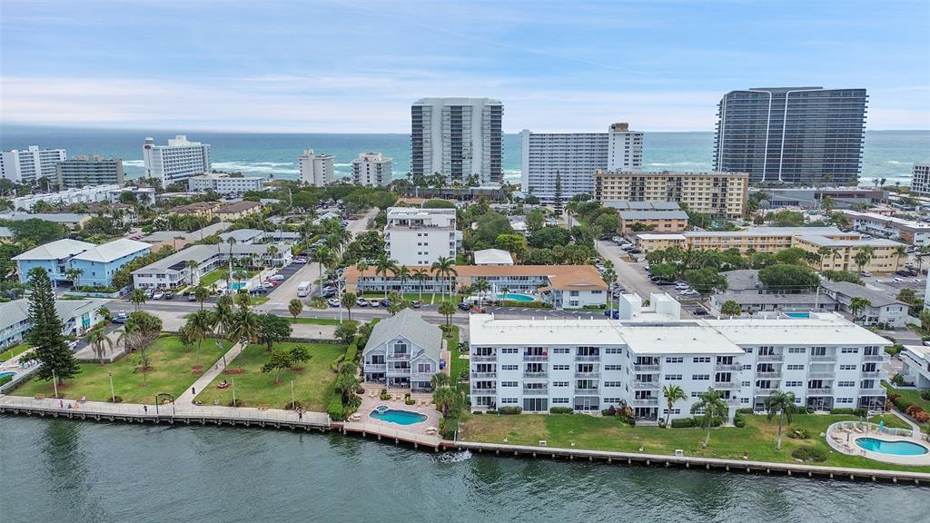 1110 North Riverside Drive, Unit 24 Pompano Beach, FL 33062 - Photo 35 of 42 a view of a city with tall buildings