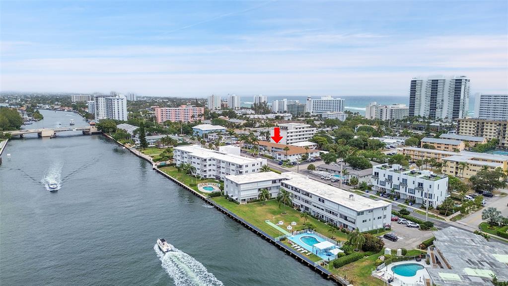 1110 North Riverside Drive, Unit 24 Pompano Beach, FL 33062 - Photo 9 of 43 "No Driving Required, Just Visit & have Fun without moving your car"! WOW Talk about convenient! Your condo is 1 block from the Ocean WITH 2 PUBLIC BEACH ACCESS points, it's also across the street from Intracoastal & the WATER TAXI, between 14th Street and Atlantic Blvd. **PLUS** Close to the Marriott to visit guests or Dine/Drink at the Seaside Grill which are 1 block away.