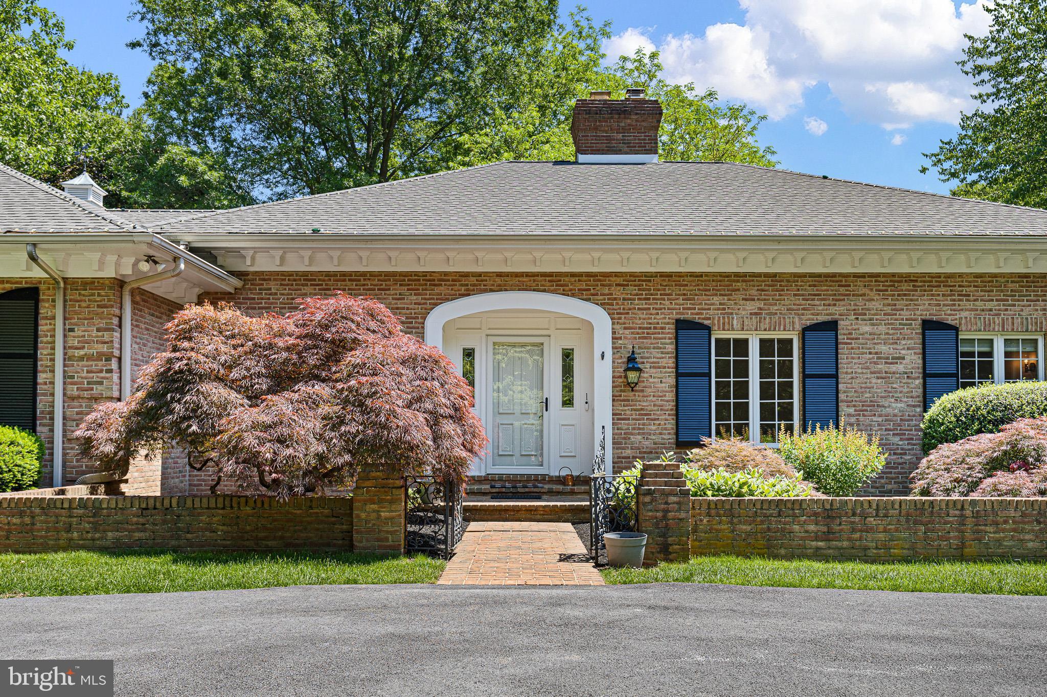 1 Ridge Run Road Chadds Ford, PA 19317 - Photo 5 of 56 Brick Walk Entrance with Wrought Iron Gates