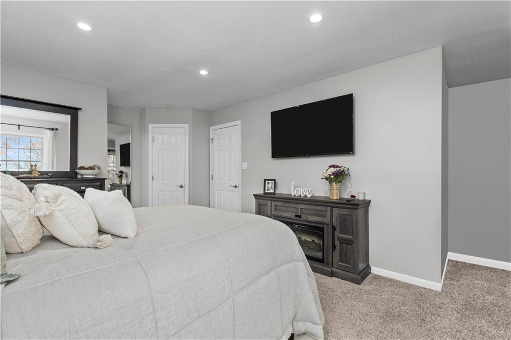 28 McBride Road Canonsburg, PA 15317 - Photo 23 of 33 a bedroom with a bed and a flat screen tv