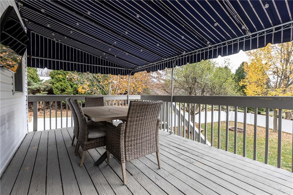 28 McBride Road Canonsburg, PA 15317 - Photo 28 of 33 a view of balcony with wooden floor and outdoor seating