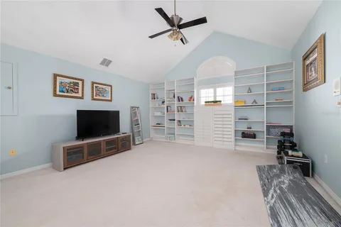 a view of a livingroom with furniture