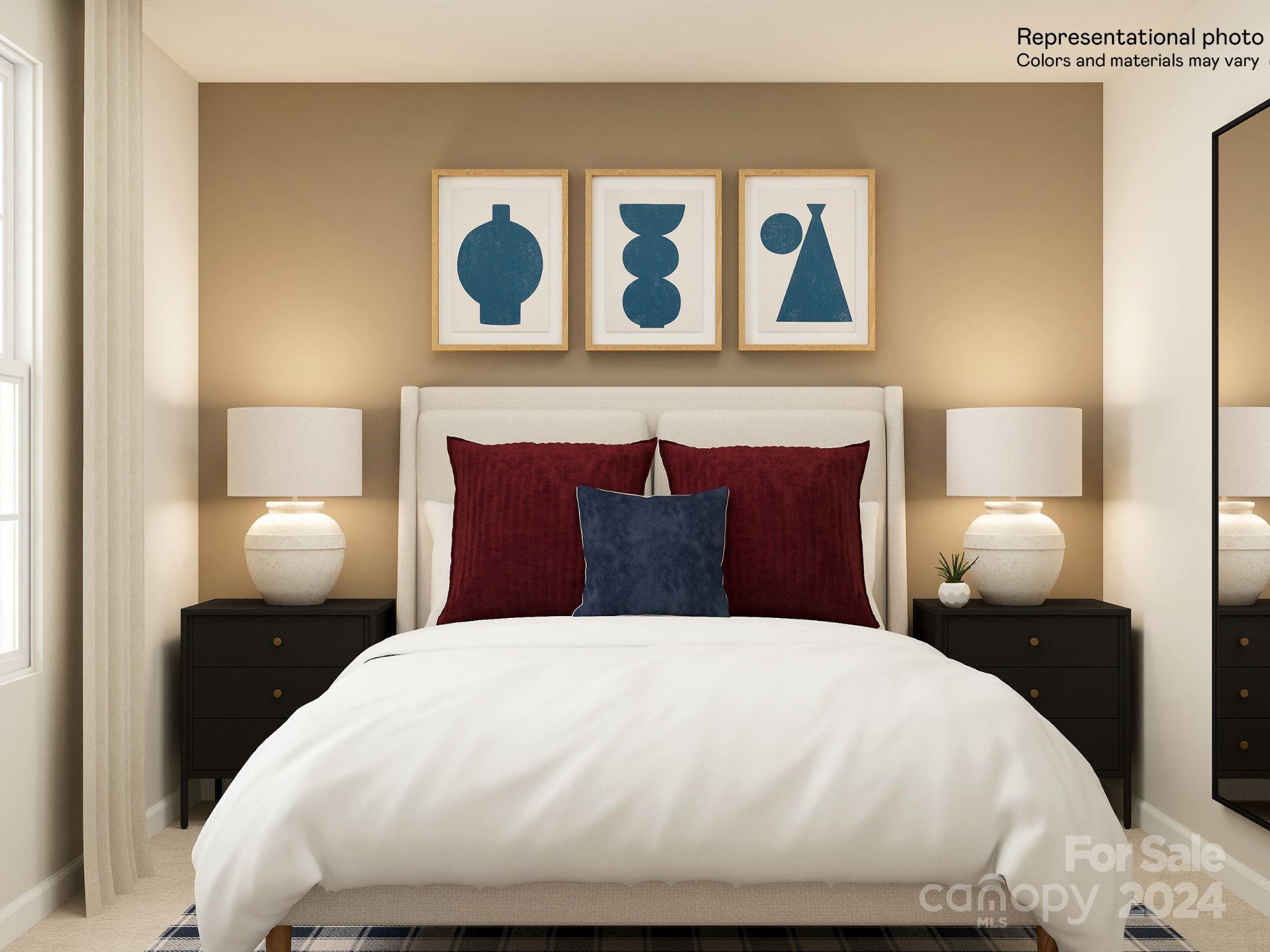 648 Mile Crk Road, Unit 20 Edgemoor, SC 29712 - Photo 5 of 22 a large bed with a lamp on dresser