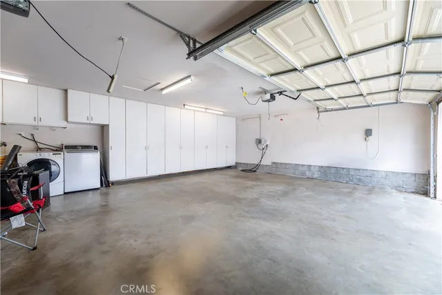 a view of a garage room