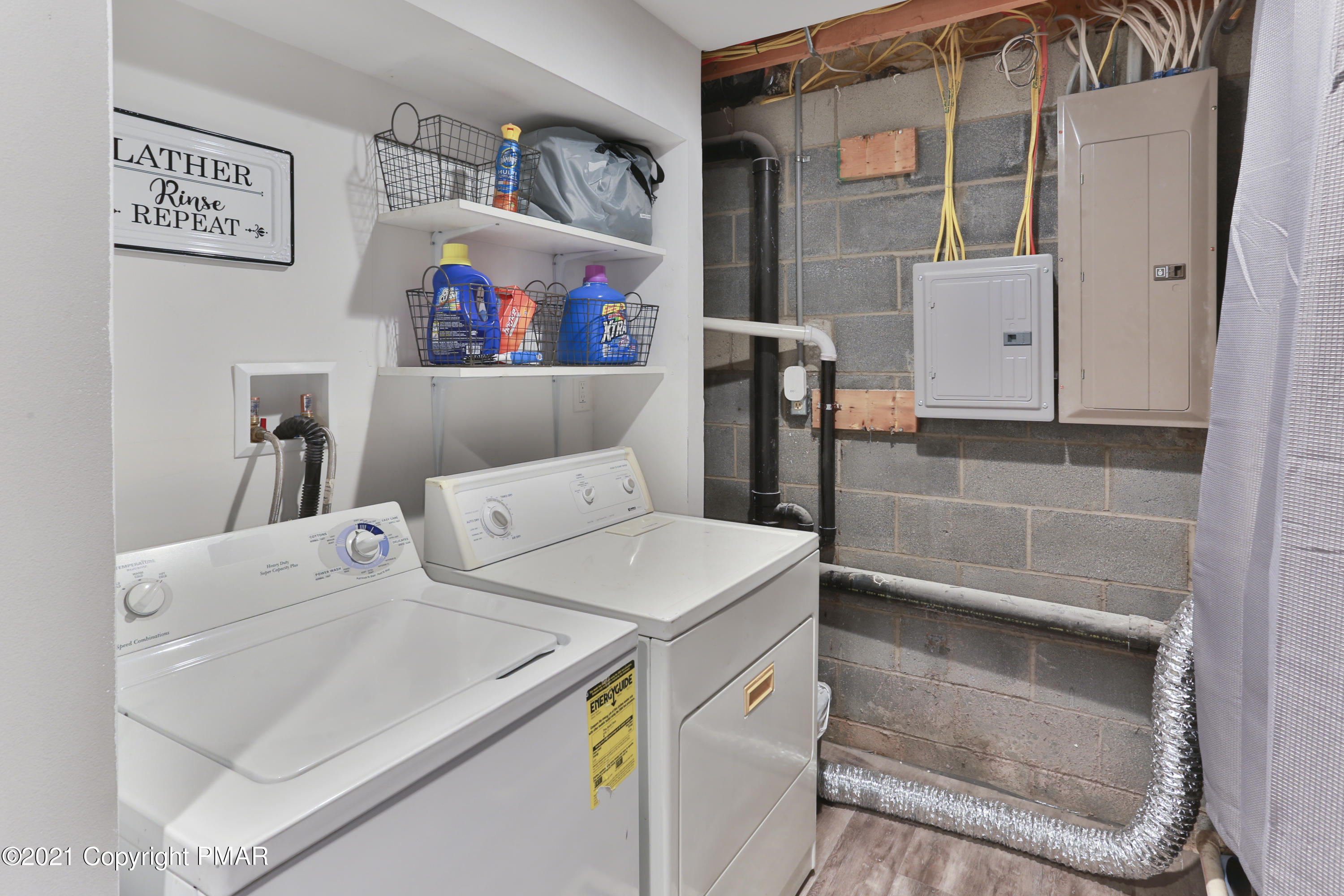 2155 Lancaster Drive Bushkill, PA 18324 - Photo 36 of 57 a utility room with dryer and washer